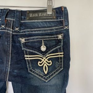 Buckle jeans- Rock Revival- Kristen straight legged. Size 27. Like New!
